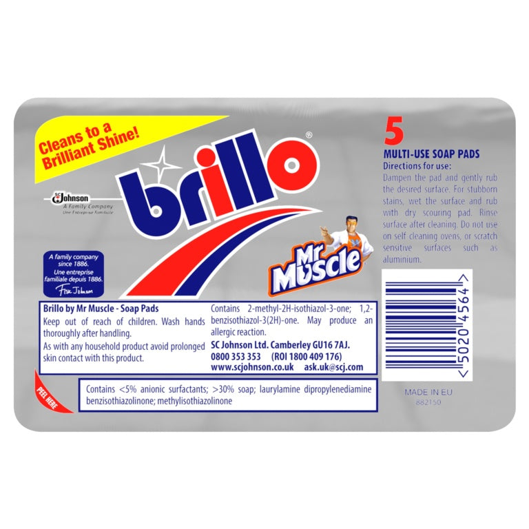 Brillo Soap Cleaning Pads 5 Pack
