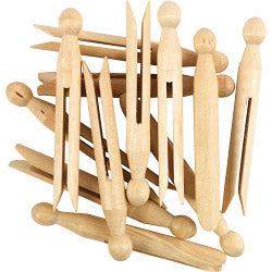 Traditional Wooden Dolly Peg Pack Of 24