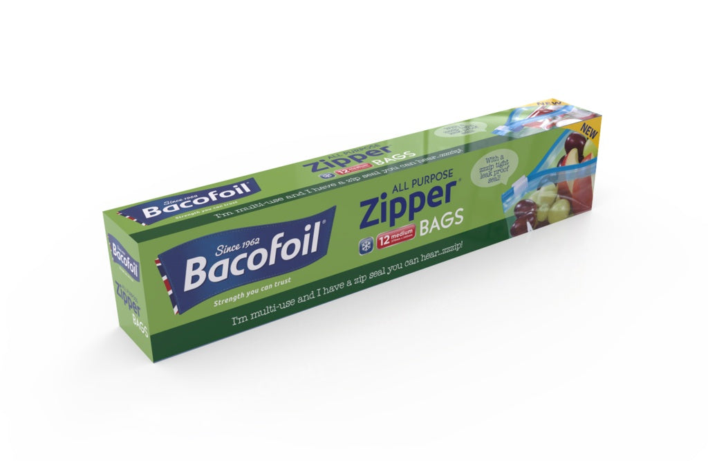 Bacofoil Zipper Bags 12 Pack