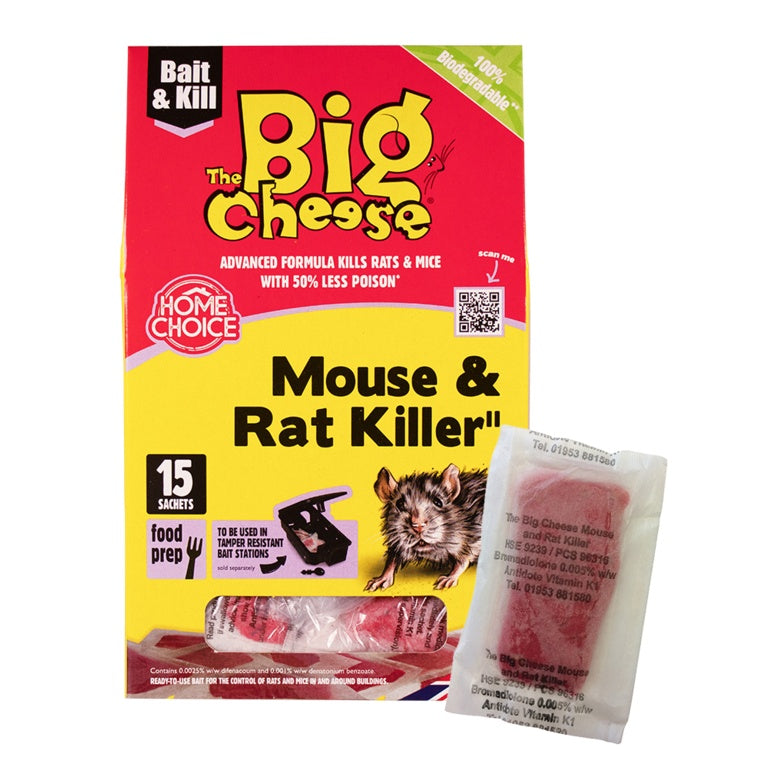 Big Cheese Mouse & Rat Killer 15 Sachets