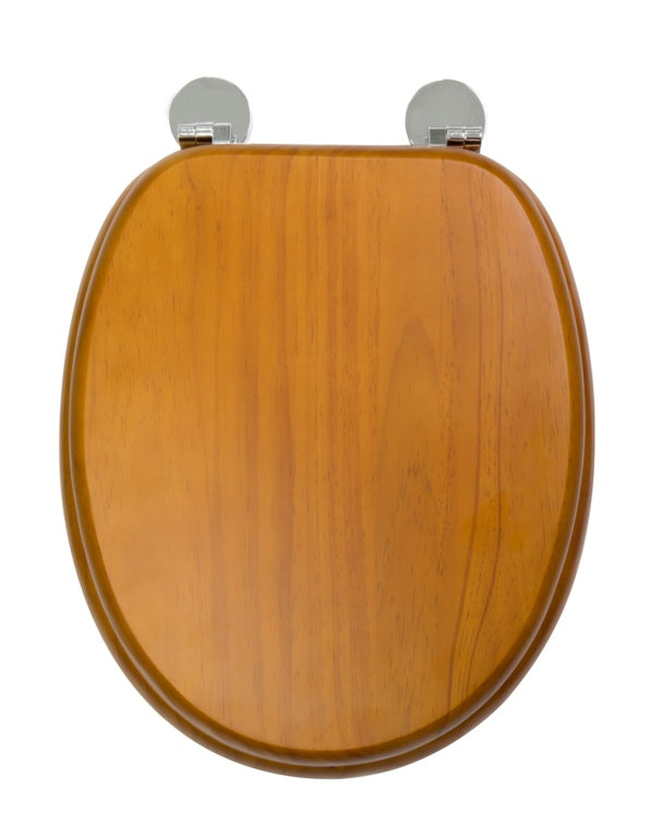 Croydex Wooden Pine Flexi-Fix Toilet Seat