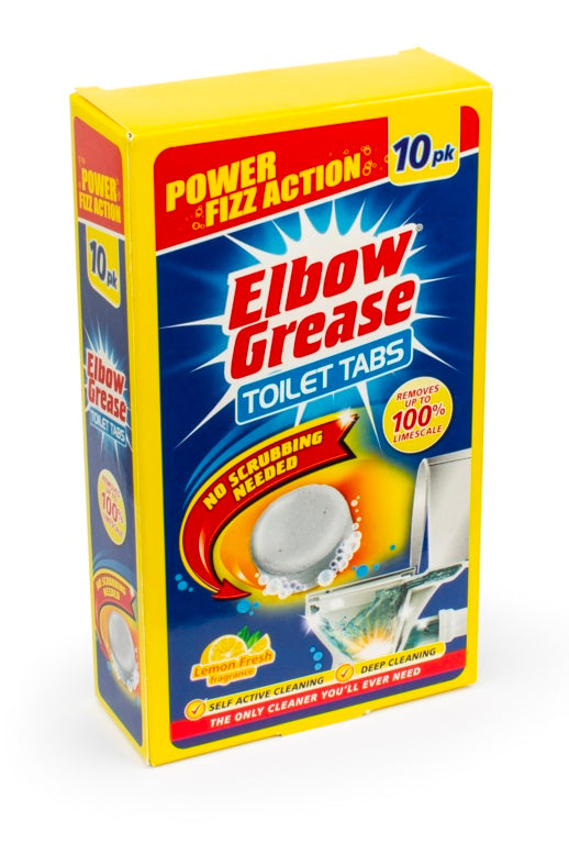 Elbow Grease Lemon Toilet Tablets Pack Of 10 Tablets