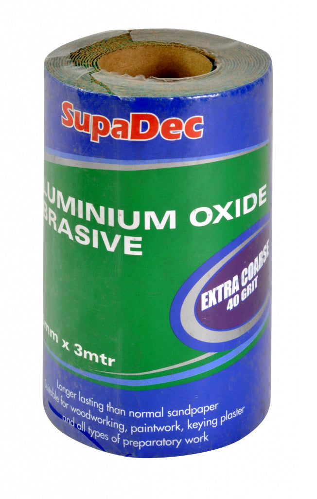 SupaDec Extra Course 40 Grit Aluminium Oxide Roll