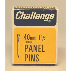 Challenge 40mm Panel Pins - Bright Steel (Box Pack)