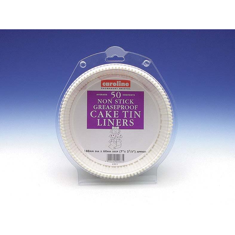 Caroline 7" Round Cake Tin Liner Pack Of 50