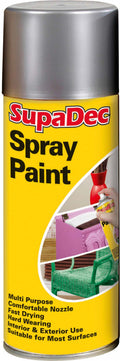 SupaDec Silver Spray Paint 400ml