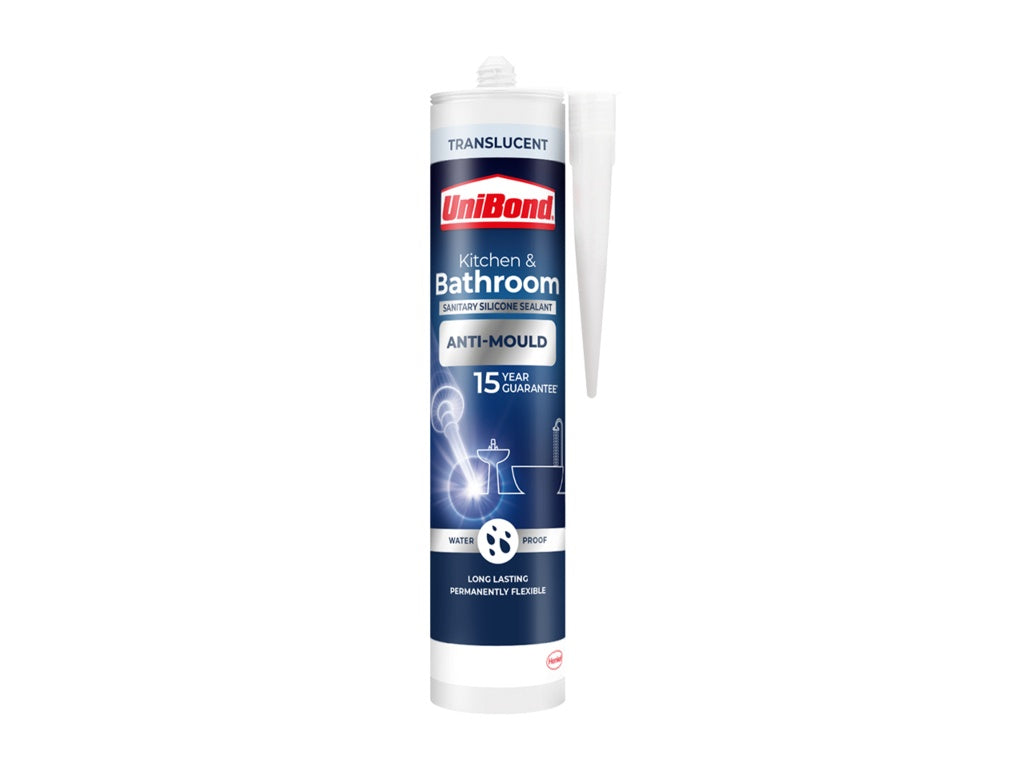 Unibond Anti-Mould Clear Bathroom & Kitchen Sealant