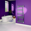 Large Chrome Straight Towel Rail 600mm x 1500mm