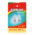 Eveready G9 Capsule Clear Light Bulb BL2 25W Twin Pack