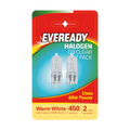 Eveready Halogen G9 Capsule Bulbs Clear BL2 40W Warm White