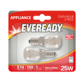 Eveready Oven Lamp Bulp 25w SES 2pk