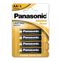 Panasonic AA Alkaline Batteries 4 Pack