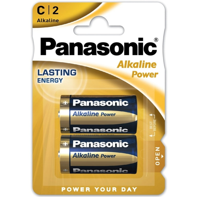 Panasonic Alkaine C/LR14 Battery Twin Pack