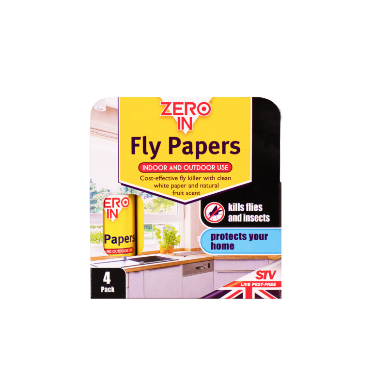 Zero In Fly Papers Pack Of 4