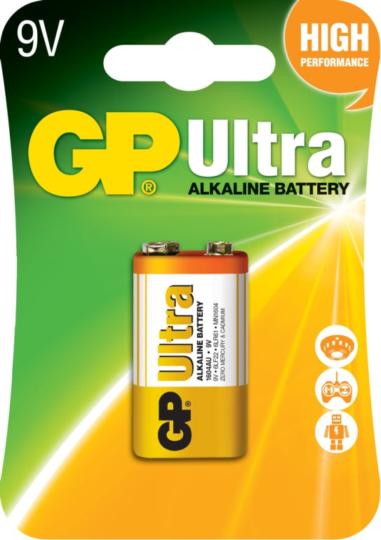 GP Ultra Ultra Alkaline Battery 9v