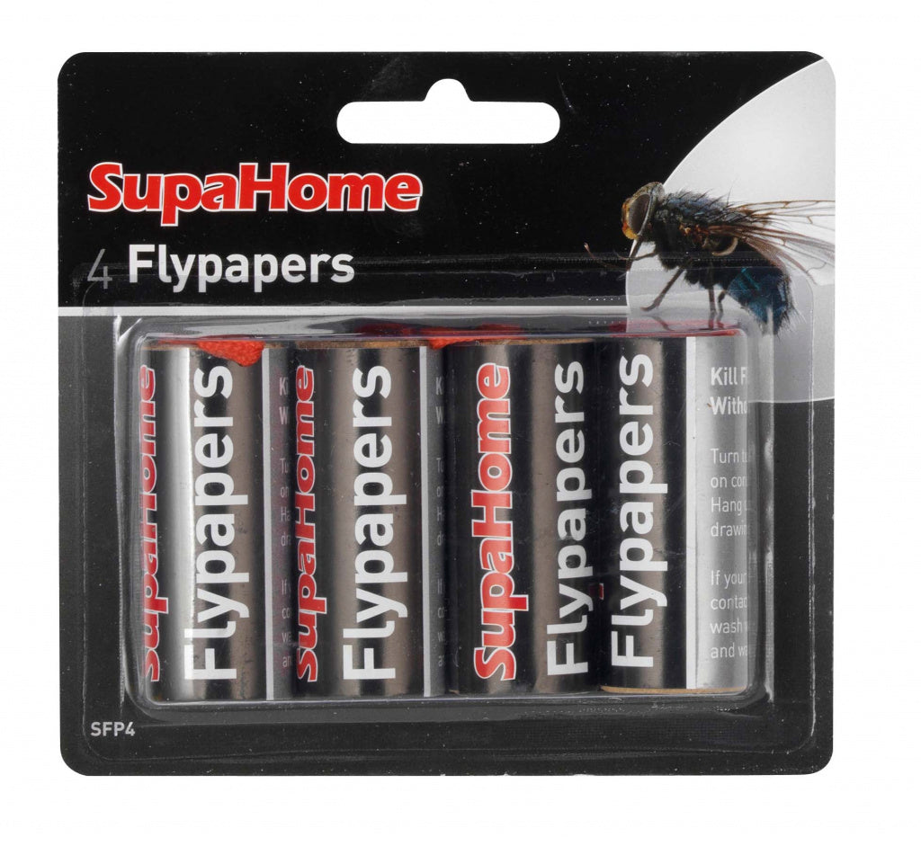 SupaHome Flypapers 4 Pack