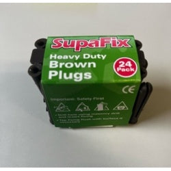 Heavy Duty Brown Wall  Plugs 24pk