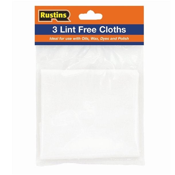 Rustins Lint Free Cloths 3pk
