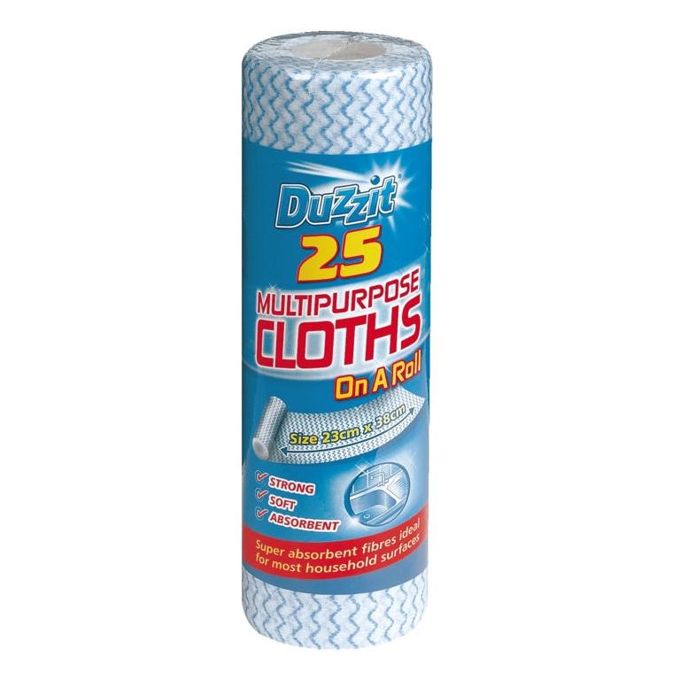 Duzzit Multi Purpose Cloths On A Roll 25