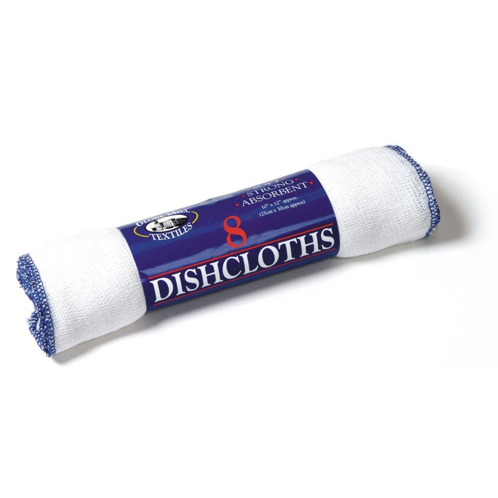 Globe Mill Strong Dish Cloths 8Pk