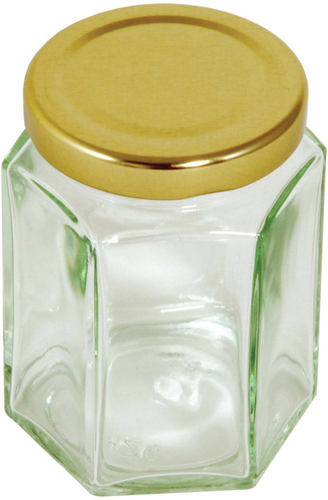 Glass Preserving Jar Hexagonal