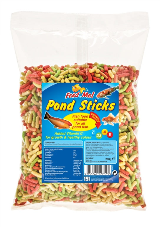 Feed-Me Fish Pond Sticks 200g