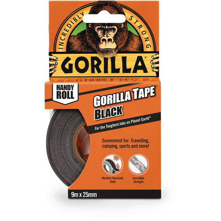 Gorilla Black Tape Handy Roll 25mm X 9m