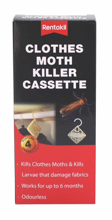 Rentokil Clothes Moth Killer Cassette 4pk
