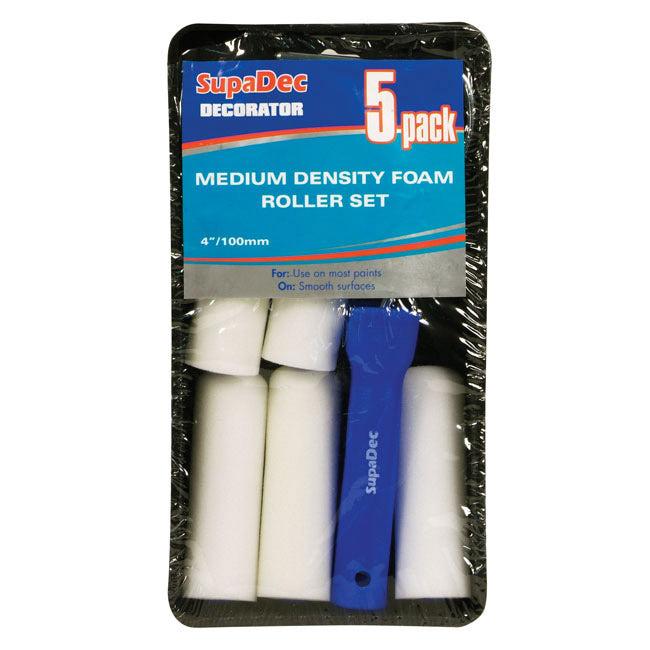 SupaDec Decorators Foam Mini Roller & Tray Set 5 Piece