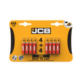 JCB AAA Zinc Batteries 4 Plus 4