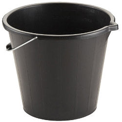 3 Gallon Black Bucket