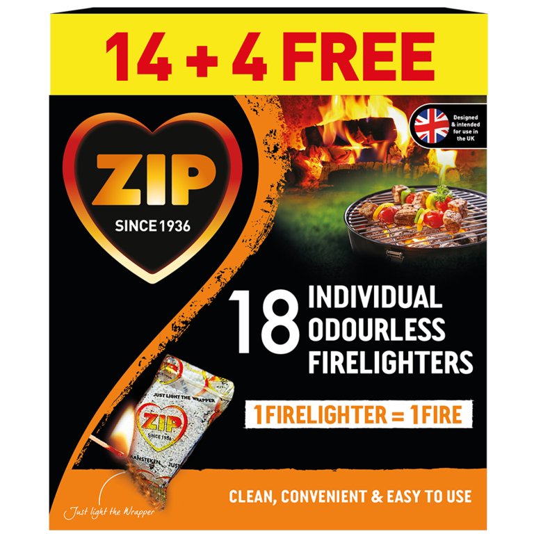Zip Fast & Clean Wrapped Firelighters
