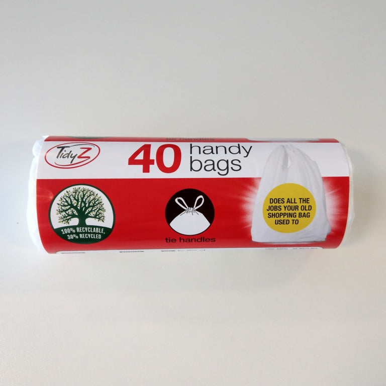 TidyZ 40 Handy Bags With Tie Handle