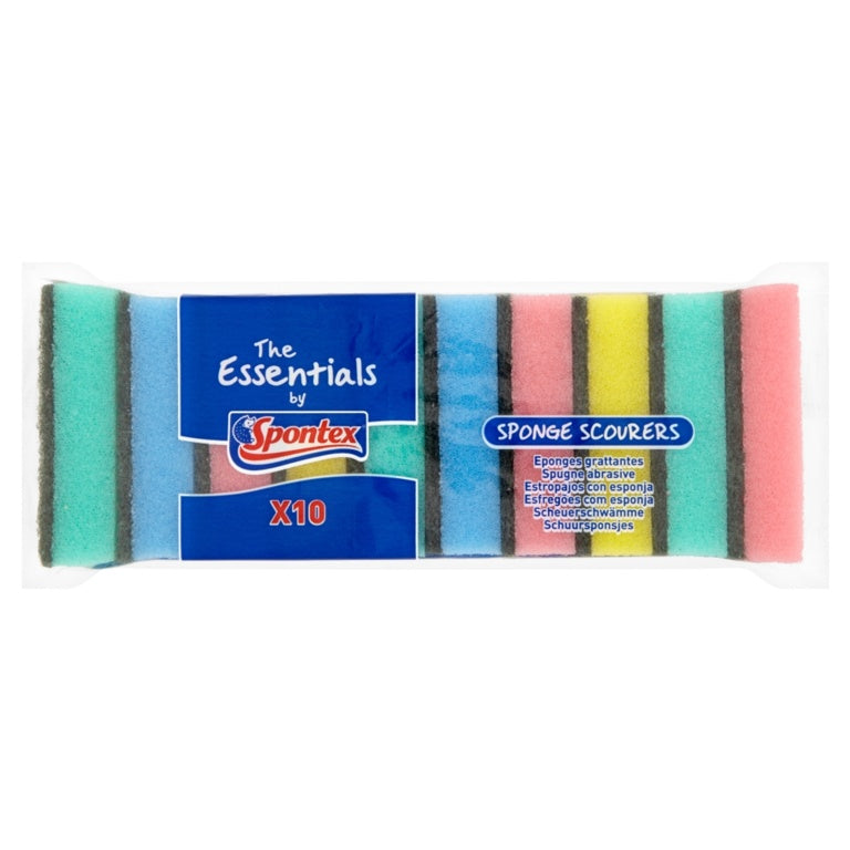 Spontex Sponge Scourers Pack Of 10