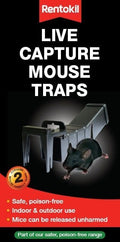 Rentokil Live Capture Mouse Traps Boxed 2pk