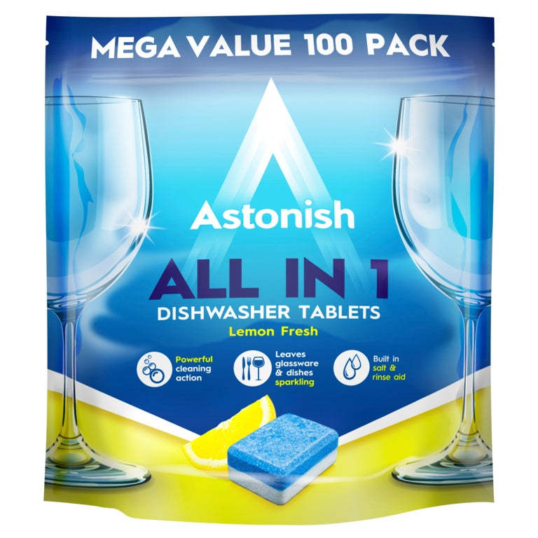 Astonish All In 1 Dishwasher Tablets Mega Pack