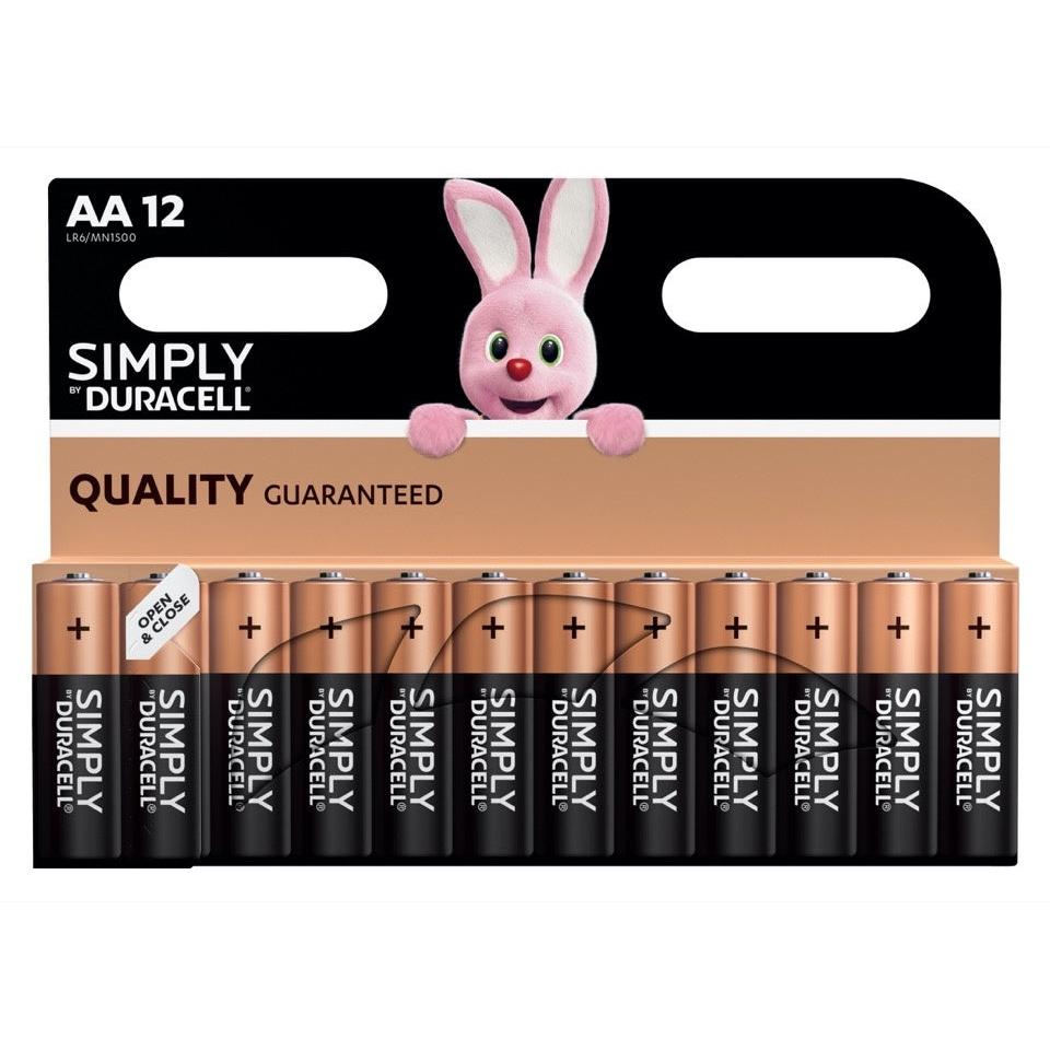 Duracell AA Batteries 12 Pack Simply Batteries