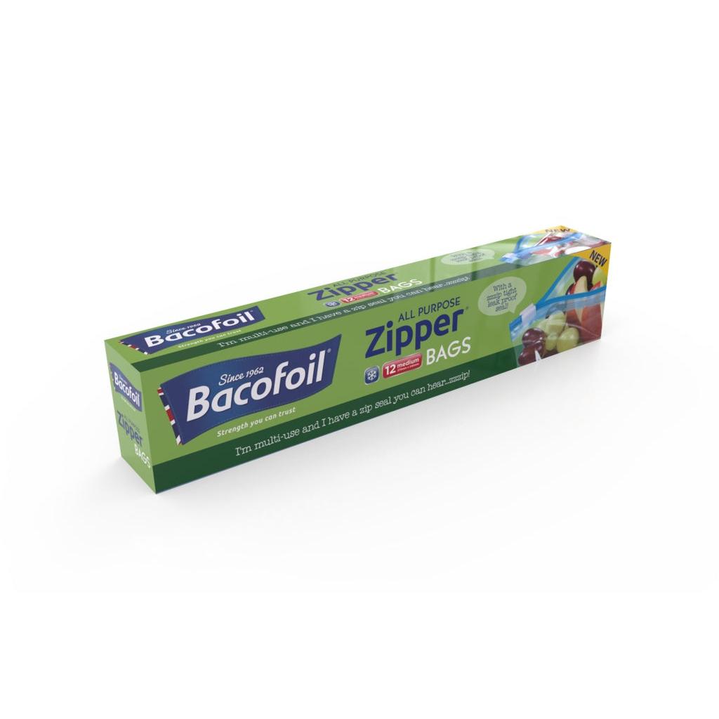 Bacofoil Zipper Bags 12 Pack