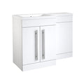 Matrix 2 Door Bathroom Basin Unit Gloss White