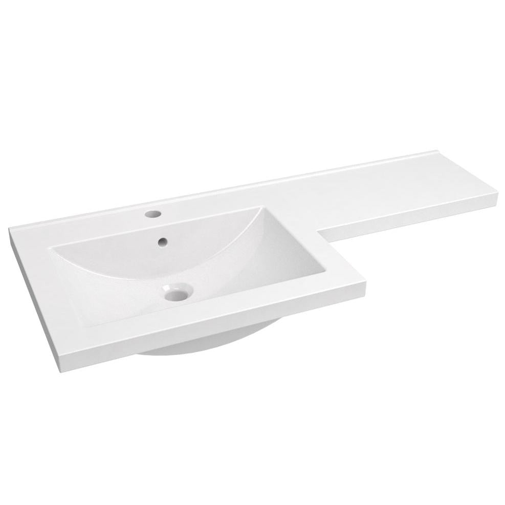 Matrix L Shaped Basin RH White 1100mm