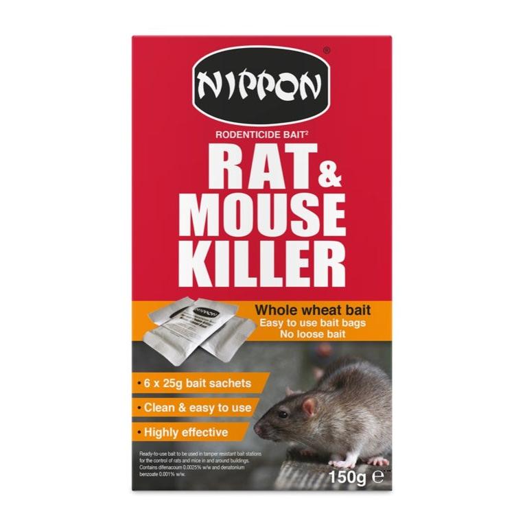 Nippon Rodenticide Whole Wheat Bait 6 x 25g