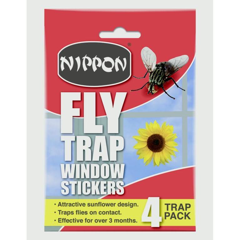 Nippon Fly Trap Window Stickers 4 Pack
