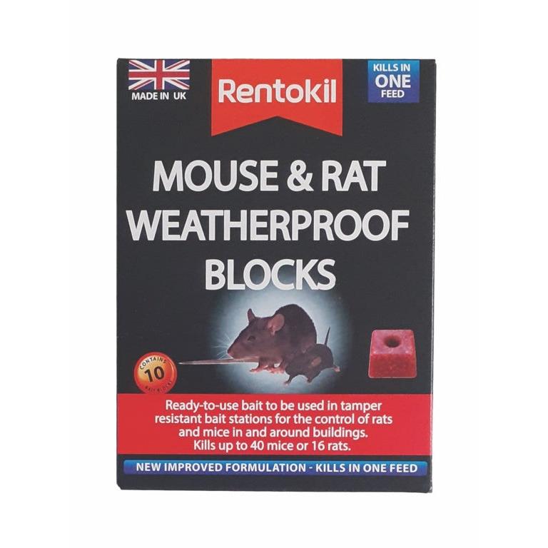 Rentokil Mouse & Rat Weatherproof Blocks