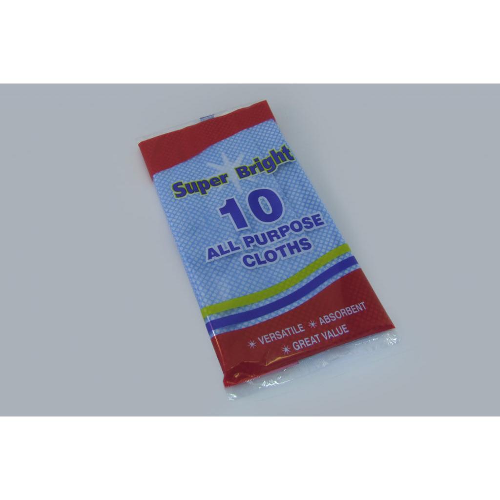 Superbright All Purpose Cloths 10pk