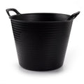Black Animal Feed Eco Tub Bucket 25L