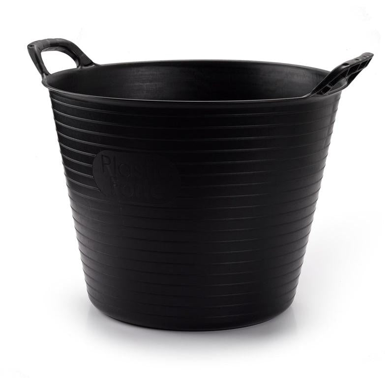 Black Animal Feed Eco Tub Bucket 25L