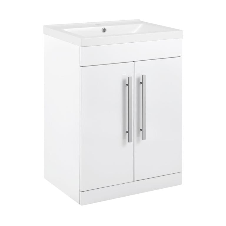 SP Avalon 2 Door Gloss White Basin Unit 600mm x 832mm