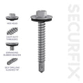 Self Drilling Roofing Screws 6.3 x 45mm