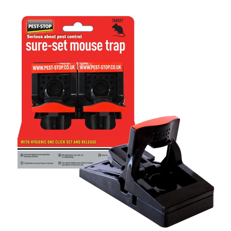Pest Stop Sure Set Plastic Mouse Traps 2 Traps