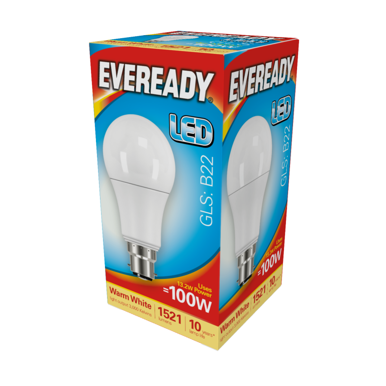 Eveready 100w LED Warm White Light Bulbs GLS 14w